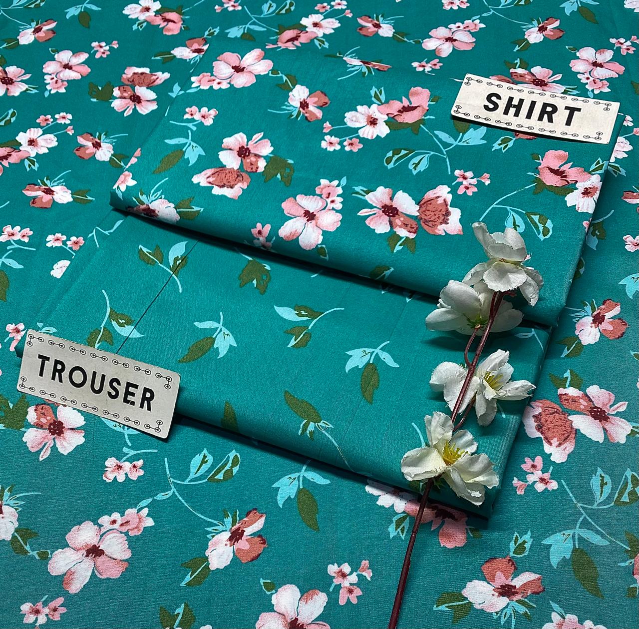 2pc Micro Polo Cotton Unsititched suit -58