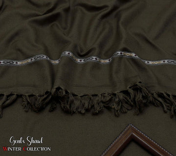 Mens Winter Wool shawl-olive