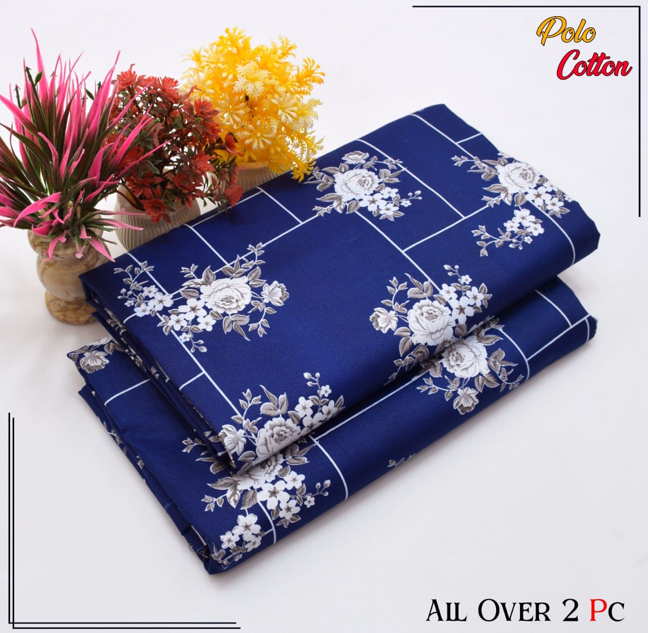2pc Micro Polo Cotton Unsititched suit -102