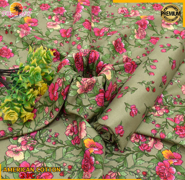 2pc Polo Cotton Unsititched suit -273