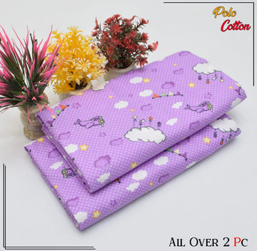2pc Polo Cotton Unsititched suit -283