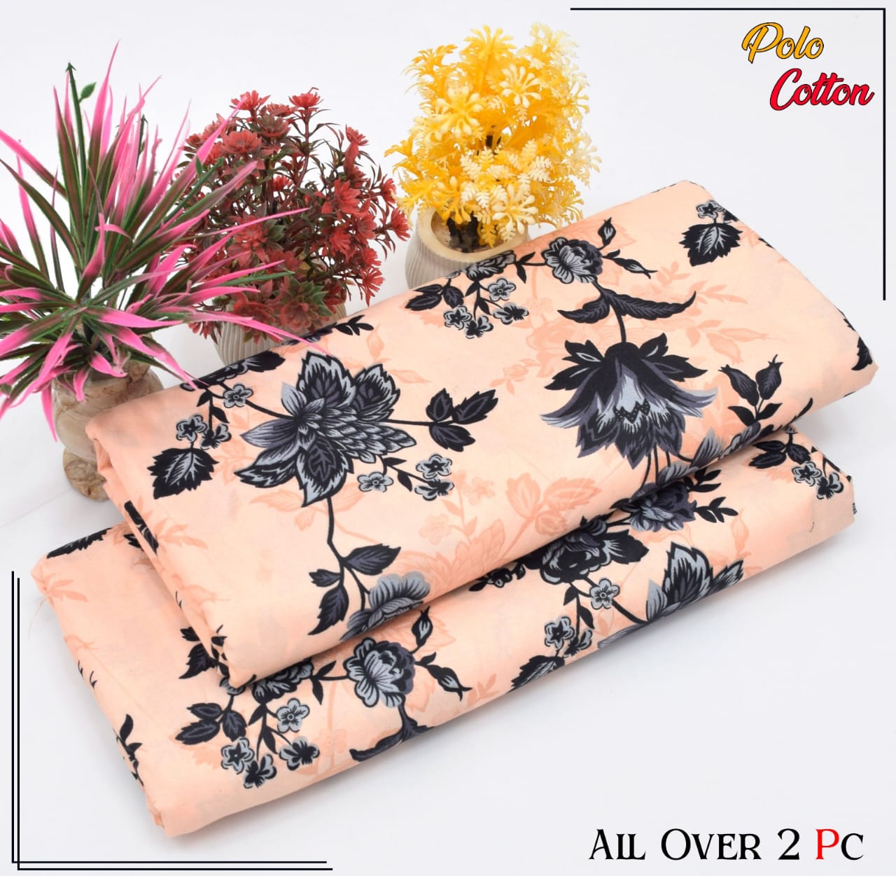 2pc Polo Cotton Unsititched suit -291
