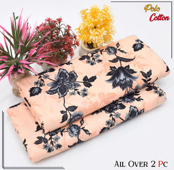 2pc Polo Cotton Unsititched suit -291