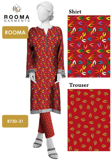 2pc Polo Cotton Unsititched suit -365