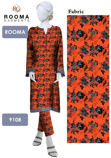 2pc Polo Cotton Unsititched suit -358