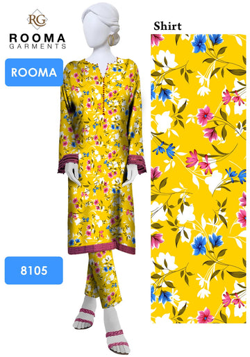 2pc Polo Cotton Unsititched suit -357