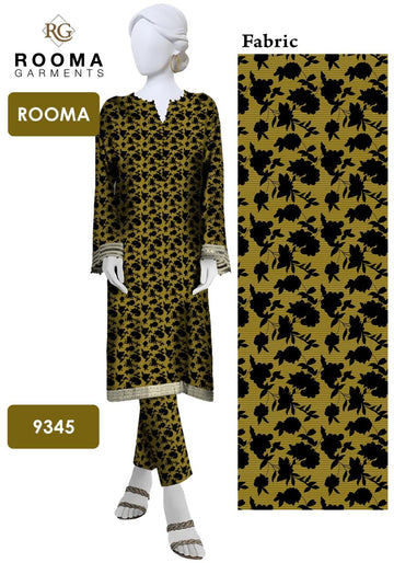 2pc Polo Cotton Unsititched suit -352