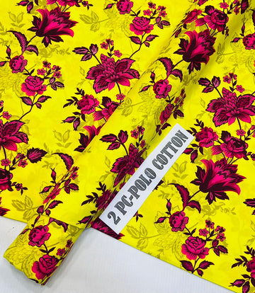 2pc Polo Cotton Unsititched suit -464