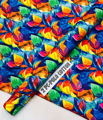 2pc Polo Cotton Unsititched suit -513