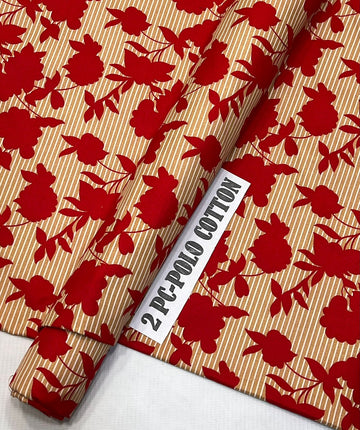 2pc Polo Cotton Unsititched suit -500