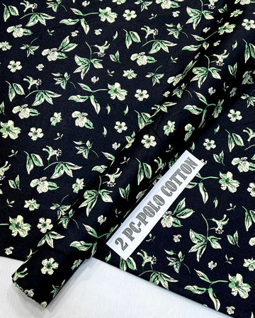 2pc Polo Cotton Unsititched suit -498