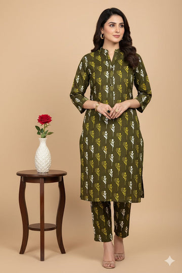 2pc Polo Cotton Unsititched suit -525