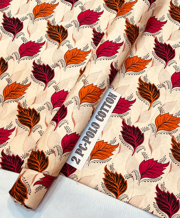 2pc Polo Cotton Unsititched suit -534