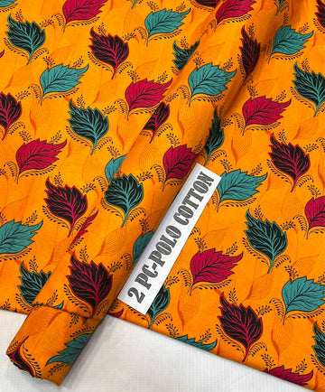 2pc Polo Cotton Unsititched suit -536