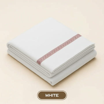 Mens Winter Wool shawl-white